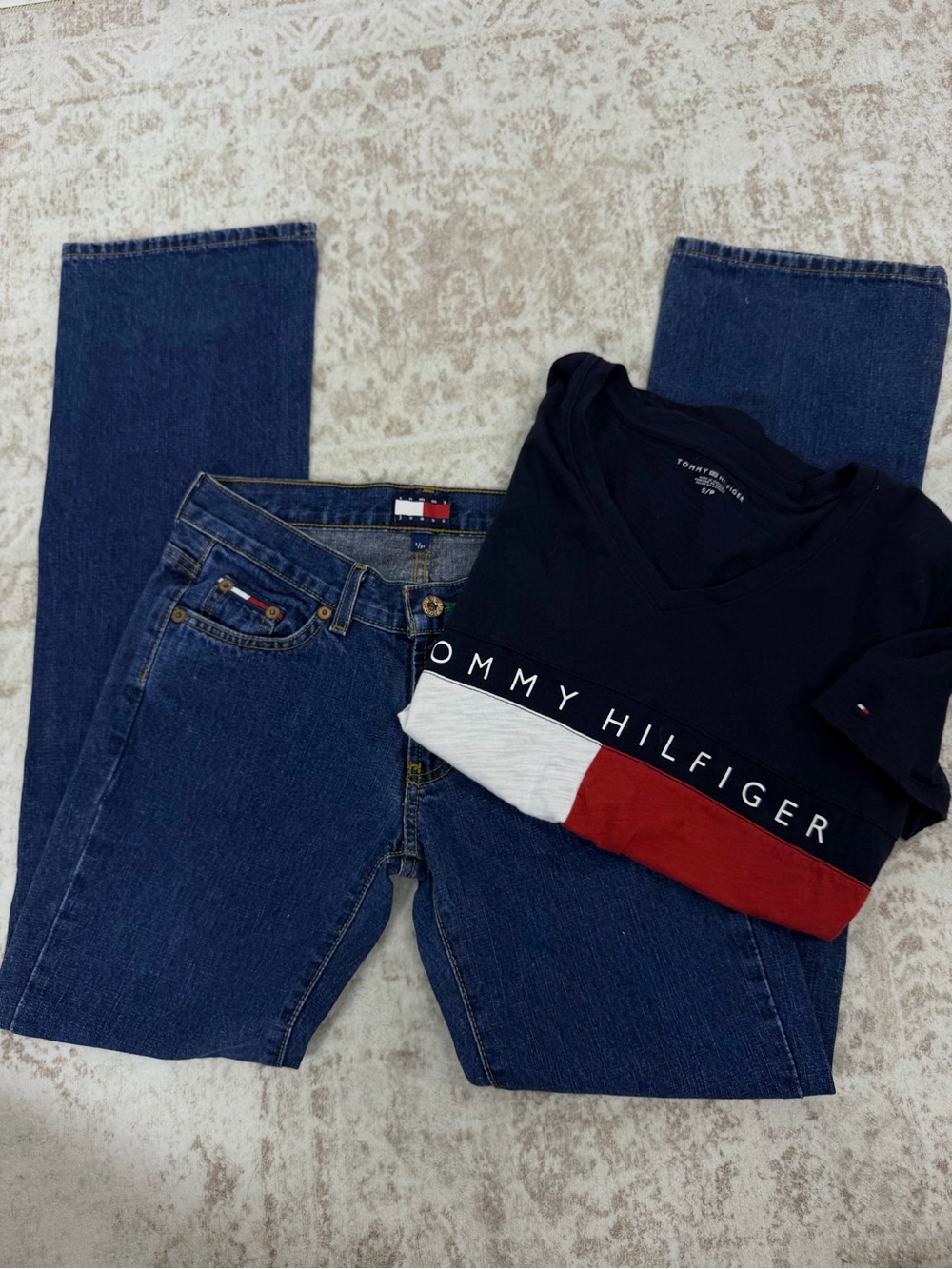 Low Rise Vintage Y2K Tommy Hilfiger Denim & Tee Bundle